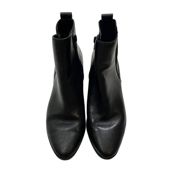 Aldo black ankle boots block heel women's sz 6.5 - Picture 5 of 7
